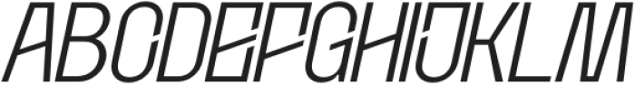 Etgea Light Italic otf (300) Font UPPERCASE