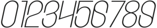 Etgea Thin Italic otf (100) Font OTHER CHARS