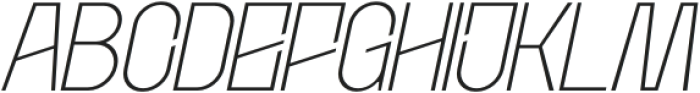 Etgea Thin Italic otf (100) Font