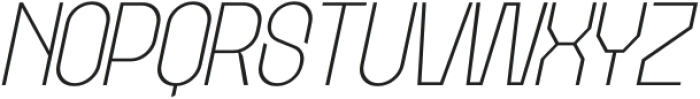 Etgea Thin Italic otf (100) Font UPPERCASE