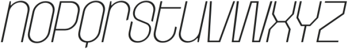 Etgea Thin Italic otf (100) Font LOWERCASE