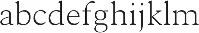 Ethan Light otf (300) Font LOWERCASE