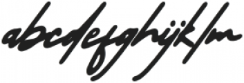 Ethan Signature Italic otf (400) Font LOWERCASE