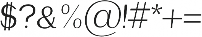 Etheline Sans Oblique otf (400) Font OTHER CHARS