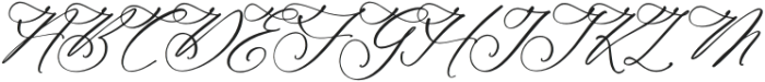 Ethena Emporium Script Italic otf (400) Font UPPERCASE