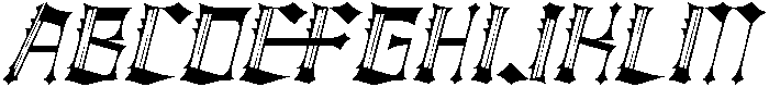 Etherain Italic otf (400) Font UPPERCASE