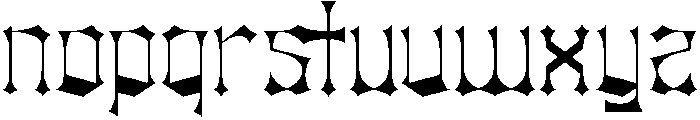 Etherain otf (400) Font LOWERCASE