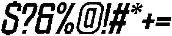 Ethere S Black Condensed It otf (900) Font OTHER CHARS