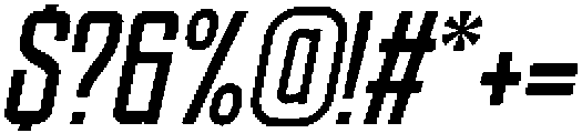 Ethere S Black Extra Condensed It otf (900) Font OTHER CHARS
