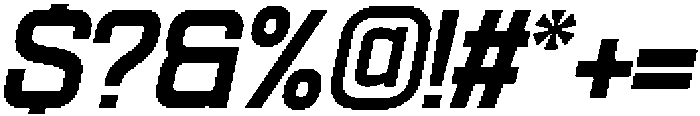 Ethere S Black Semi Expanded It otf (900) Font OTHER CHARS