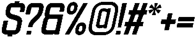 Ethere S Black SemiCondensed It otf (900) Font OTHER CHARS