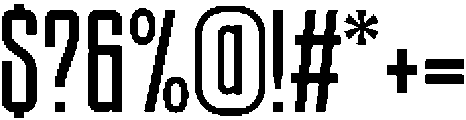Ethere S Black Ultra Condensed otf (900) Font OTHER CHARS