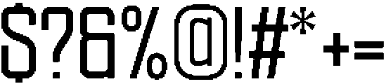 Ethere S Bold Condensed otf (700) Font OTHER CHARS