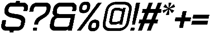 Ethere S Bold Expanded It otf (700) Font OTHER CHARS