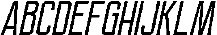 Ethere S Bold Extra Condensed It otf (700) Font UPPERCASE