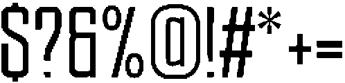 Ethere S Bold Extra Condensed otf (700) Font OTHER CHARS