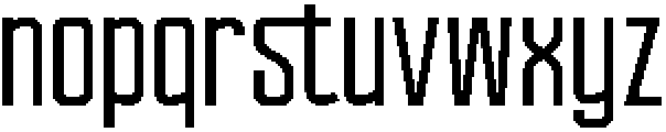 Ethere S Bold Extra Condensed otf (700) Font LOWERCASE