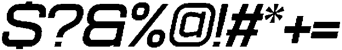 Ethere S Bold Extra Expanded It otf (700) Font OTHER CHARS