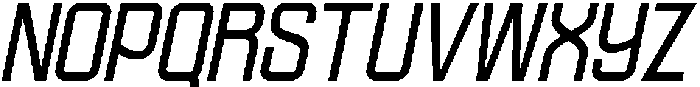 Ethere S Bold SemiCondensed It otf (700) Font UPPERCASE