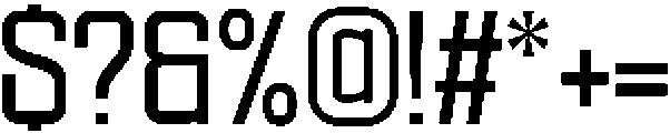 Ethere S Bold SemiCondensed otf (700) Font OTHER CHARS