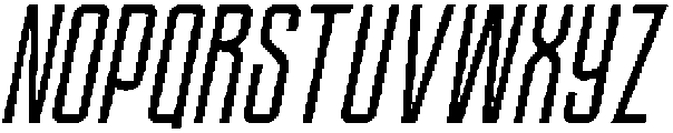 Ethere S Bold Ultra Condensed It otf (700) Font UPPERCASE