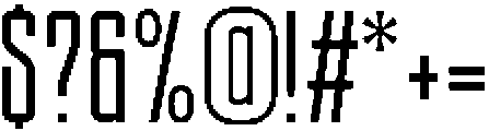 Ethere S Bold Ultra Condensed otf (700) Font OTHER CHARS