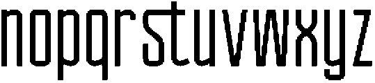 Ethere S Bold Ultra Condensed otf (700) Font LOWERCASE