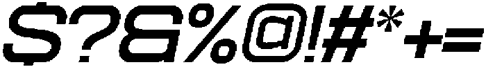 Ethere S Bold Ultra Expanded It otf (700) Font OTHER CHARS