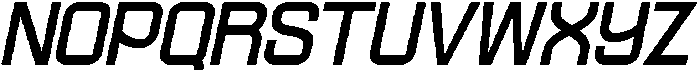 Ethere S Extra Bold Semi Expanded It otf (700) Font UPPERCASE