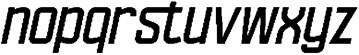 Ethere S Extra Bold SemiCondensed It otf (700) Font LOWERCASE