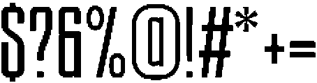 Ethere S Extra Bold Ultra Condensed otf (700) Font OTHER CHARS