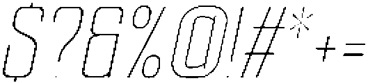 Ethere S Extra Light Condensed It otf (200) Font OTHER CHARS