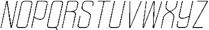 Ethere S Extra Light Condensed It otf (200) Font UPPERCASE
