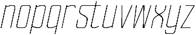 Ethere S Extra Light Condensed It otf (200) Font LOWERCASE
