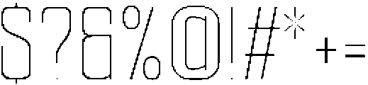 Ethere S Extra Light Condensed otf (200) Font OTHER CHARS