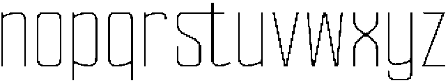 Ethere S Extra Light Condensed otf (200) Font LOWERCASE