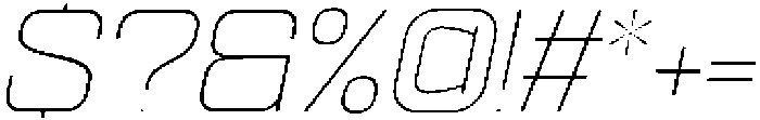 Ethere S Extra Light Expanded It otf (200) Font OTHER CHARS
