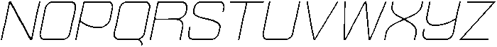 Ethere S Extra Light Expanded It otf (200) Font UPPERCASE