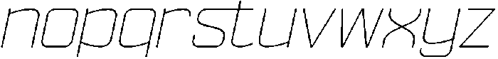 Ethere S Extra Light Expanded It otf (200) Font LOWERCASE