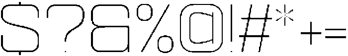 Ethere S Extra Light Expanded otf (200) Font OTHER CHARS
