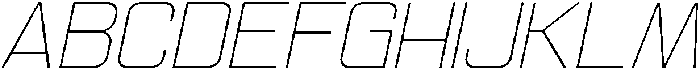 Ethere S Extra Light Semi Expanded It otf (200) Font UPPERCASE