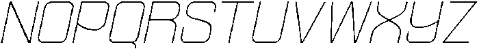 Ethere S Extra Light Semi Expanded It otf (200) Font UPPERCASE