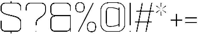 Ethere S Extra Light Semi Expanded otf (200) Font OTHER CHARS