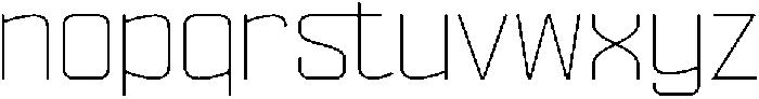 Ethere S Extra Light Semi Expanded otf (200) Font LOWERCASE