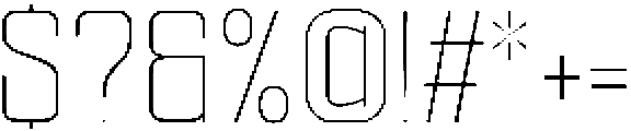 Ethere S Extra Light SemiCondensed otf (200) Font OTHER CHARS