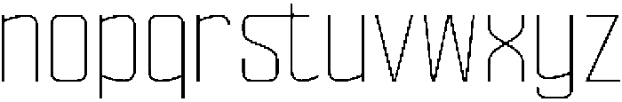 Ethere S Extra Light SemiCondensed otf (200) Font LOWERCASE