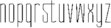 Ethere S Extra Light Ultra Condensed otf (200) Font LOWERCASE