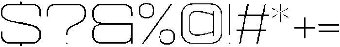 Ethere S Extra Light Ultra Expanded otf (200) Font OTHER CHARS