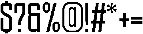 Ethere S ExtraBold Extra Condensed otf (700) Font OTHER CHARS