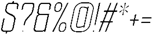 Ethere S Light Condensed It otf (300) Font OTHER CHARS